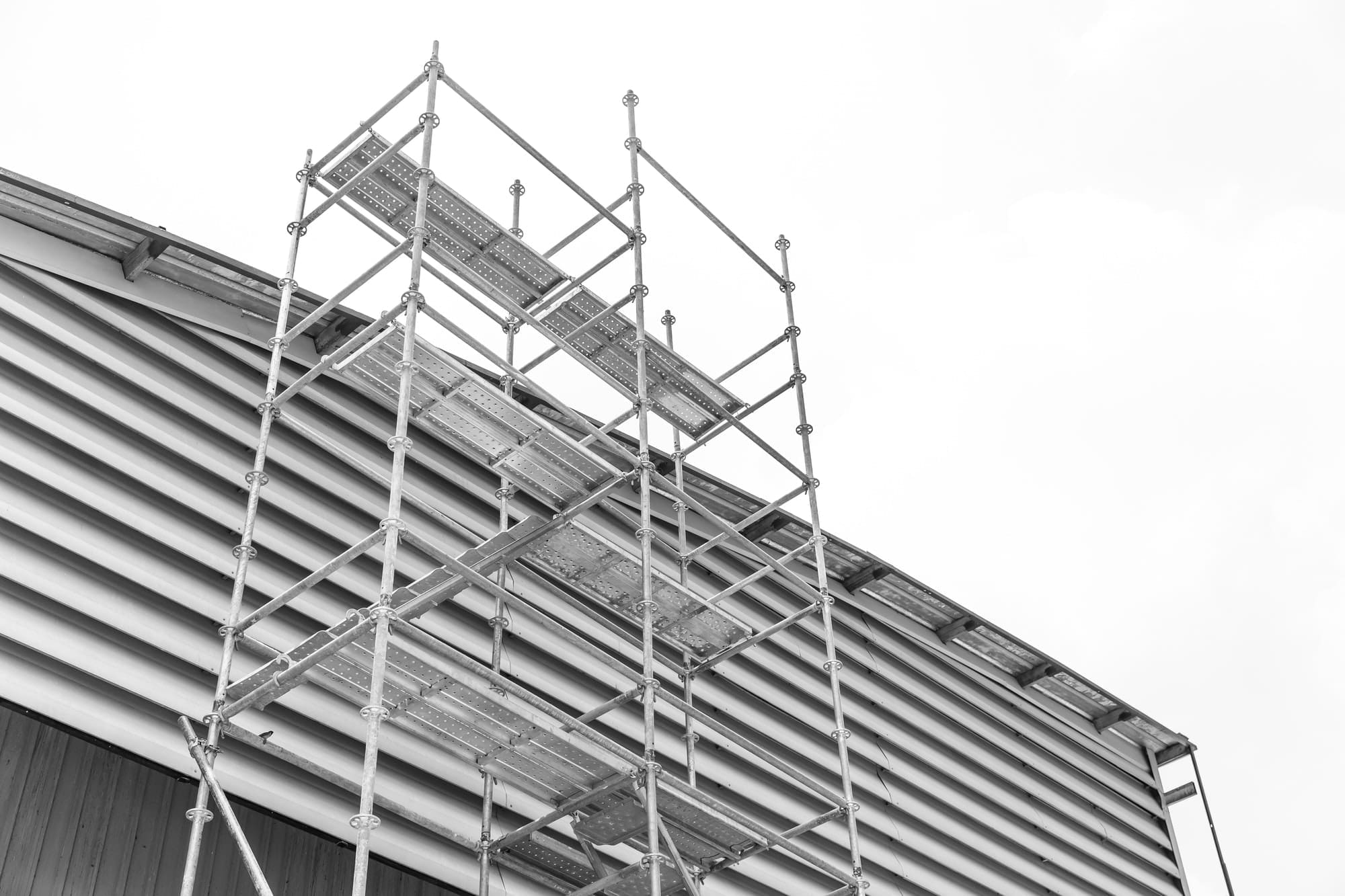Kwikstage or Quick Stage Scaffolding System roof service and construction